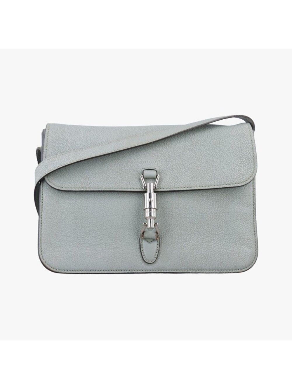 Gucci New Jackie Blue Gray Leather Shoulder Bag